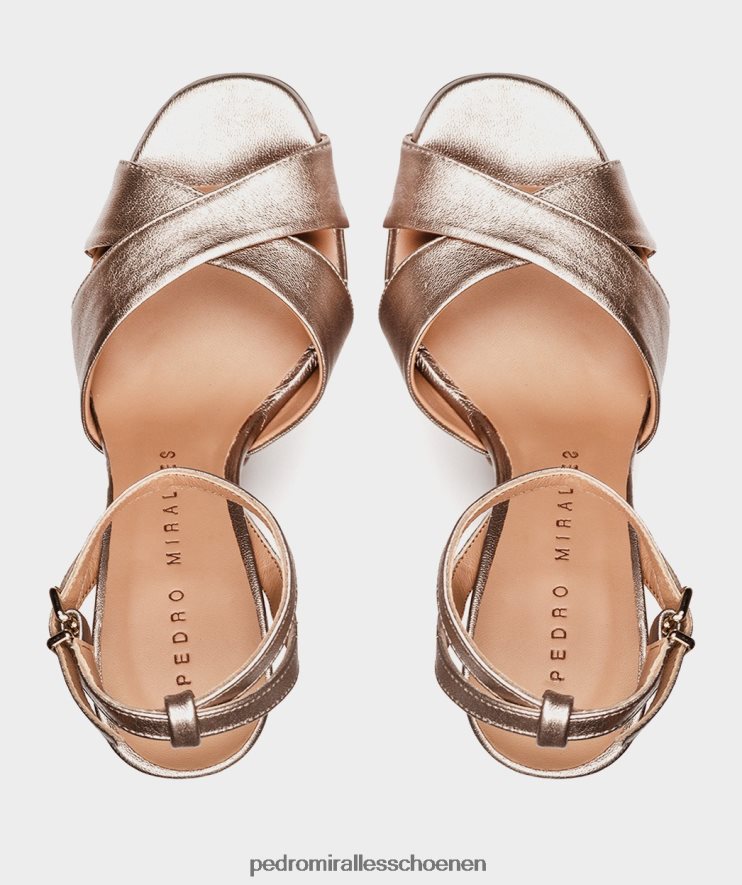 Sandalen met hak Pedro Miralles Montpellier napa metal-humo BV6H8F17