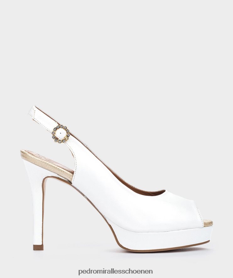 Sandalen met hak Pedro Miralles Zürich nacarado perla BV6H8F138