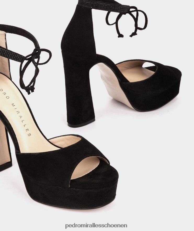 Sandalen met hak Pedro Miralles benisa amalfi neger BV6H8F38