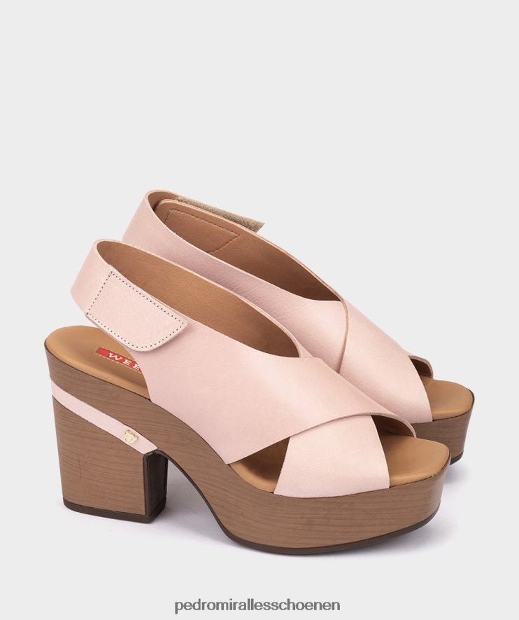 Sandalen met hak Pedro Miralles bergamo vitello rozet BV6H8F105