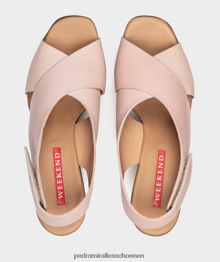 Sandalen met hak Pedro Miralles bergamo vitello rozet BV6H8F105