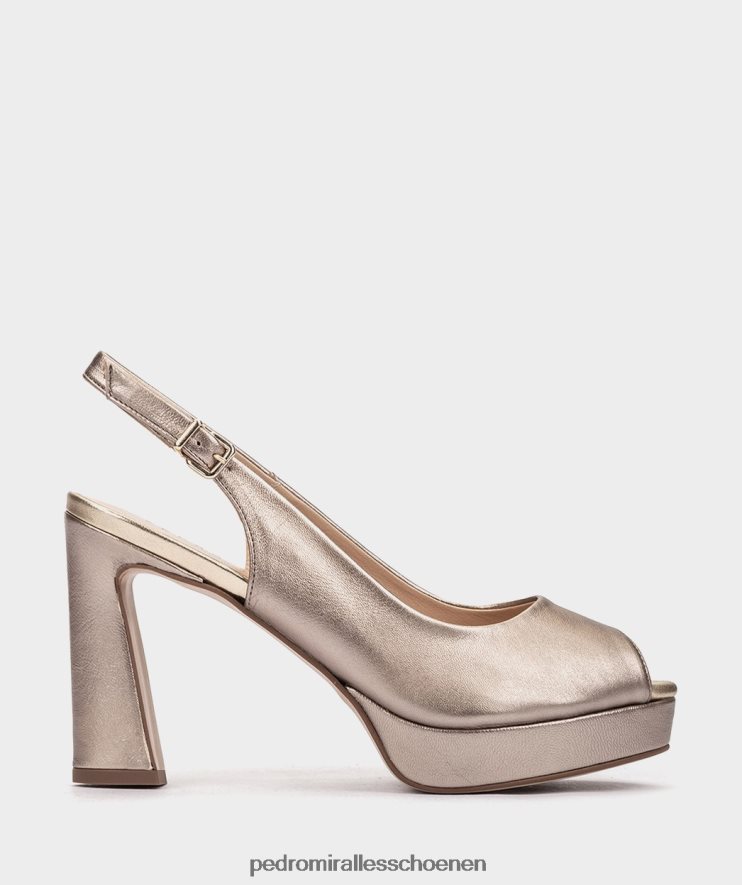 Sandalen met hak Pedro Miralles cittanova napa metal-humo BV6H8F108