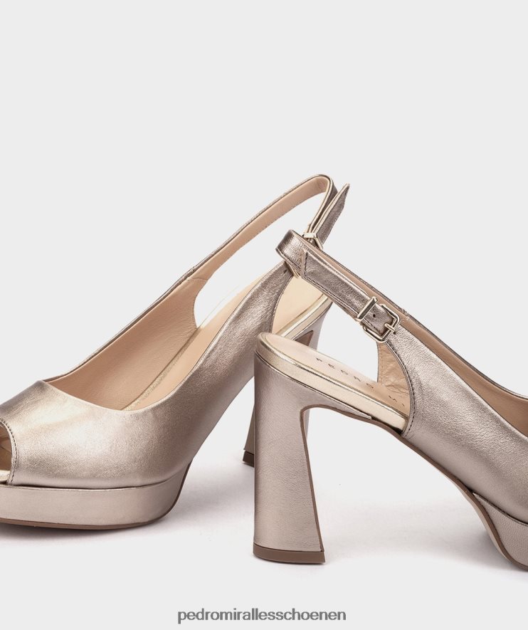 Sandalen met hak Pedro Miralles cittanova napa metal-humo BV6H8F108