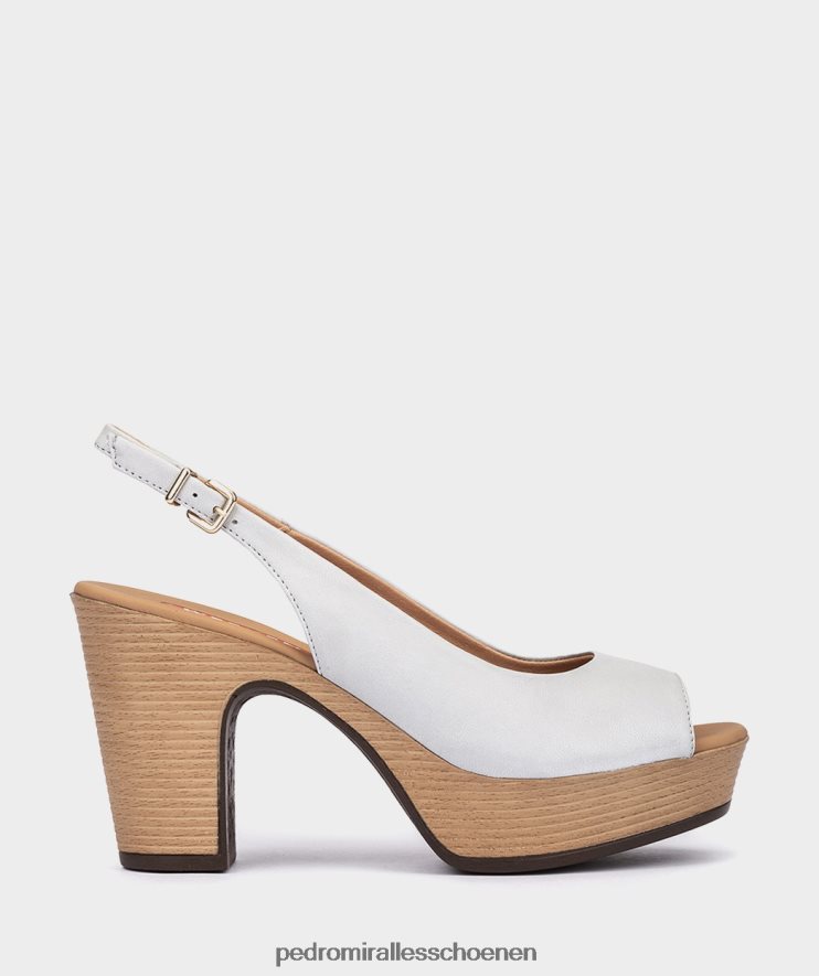 Sandalen met hak Pedro Miralles de valeta natuurlijke ijsberg BV6H8F99