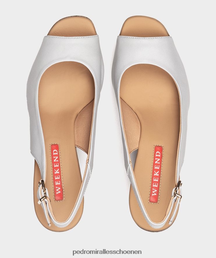 Sandalen met hak Pedro Miralles de valeta natuurlijke ijsberg BV6H8F99