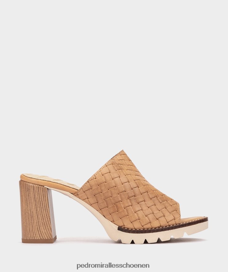 Sandalen met hak Pedro Miralles kolijn alfa trenza kameel BV6H8F154