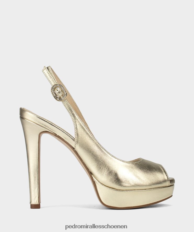 Sandalen met hak Pedro Miralles lach luxor opaco platino BV6H8F139