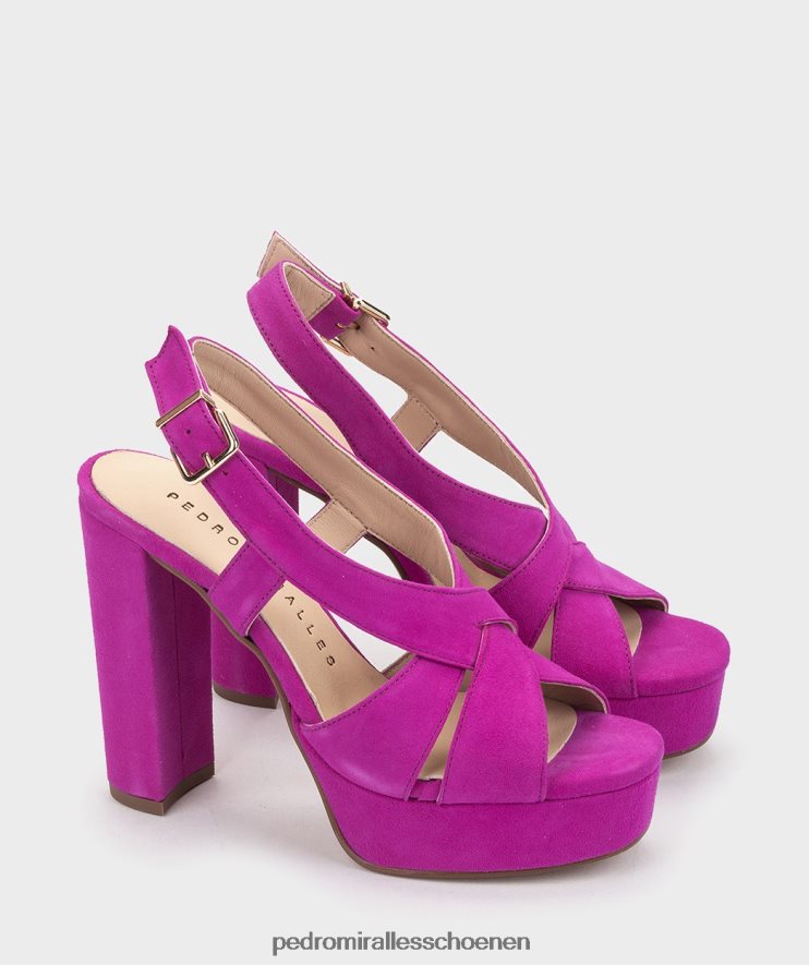 Sandalen met hak Pedro Miralles loopplein ante altviool BV6H8F80