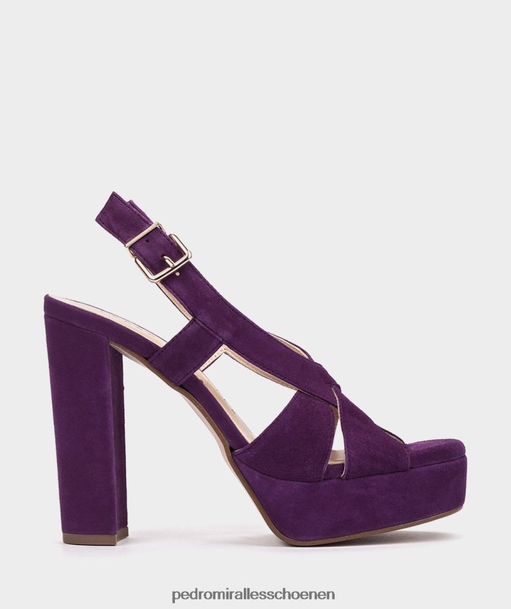 Sandalen met hak Pedro Miralles loopplein voor morado BV6H8F82