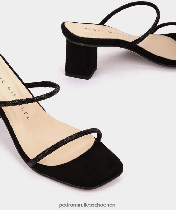 Sandalen met hak Pedro Miralles lusail glitter neger BV6H8F1