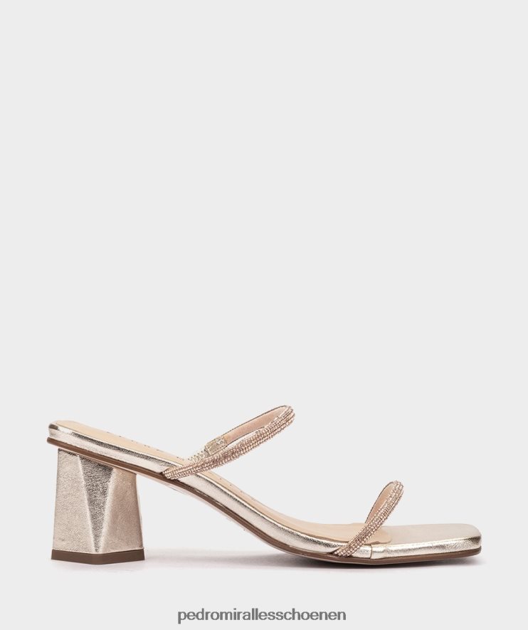 Sandalen met hak Pedro Miralles lusail glitter platino BV6H8F2