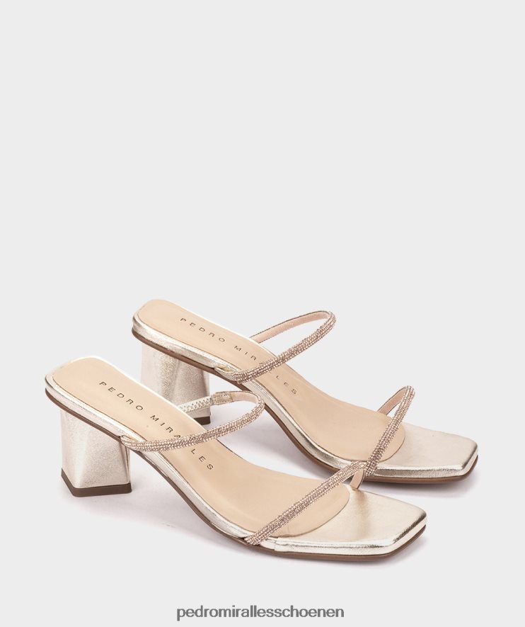 Sandalen met hak Pedro Miralles lusail glitter platino BV6H8F2