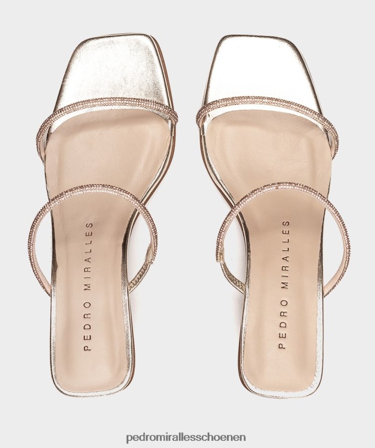 Sandalen met hak Pedro Miralles lusail glitter platino BV6H8F2