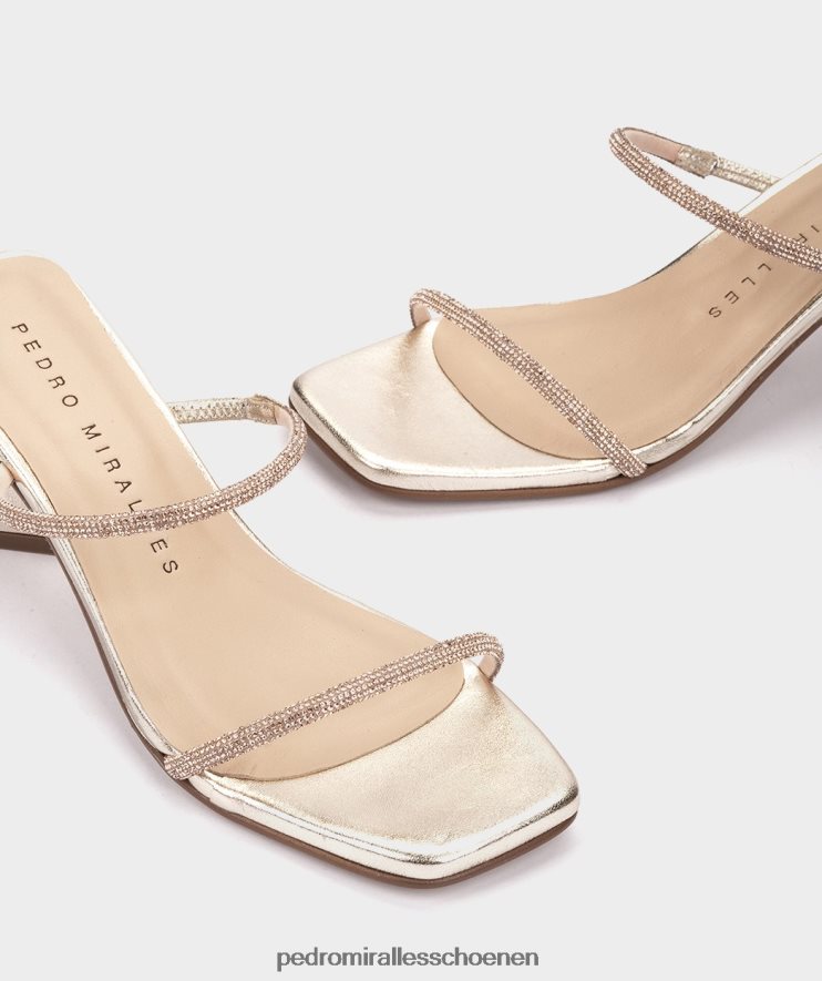 Sandalen met hak Pedro Miralles lusail glitter platino BV6H8F2