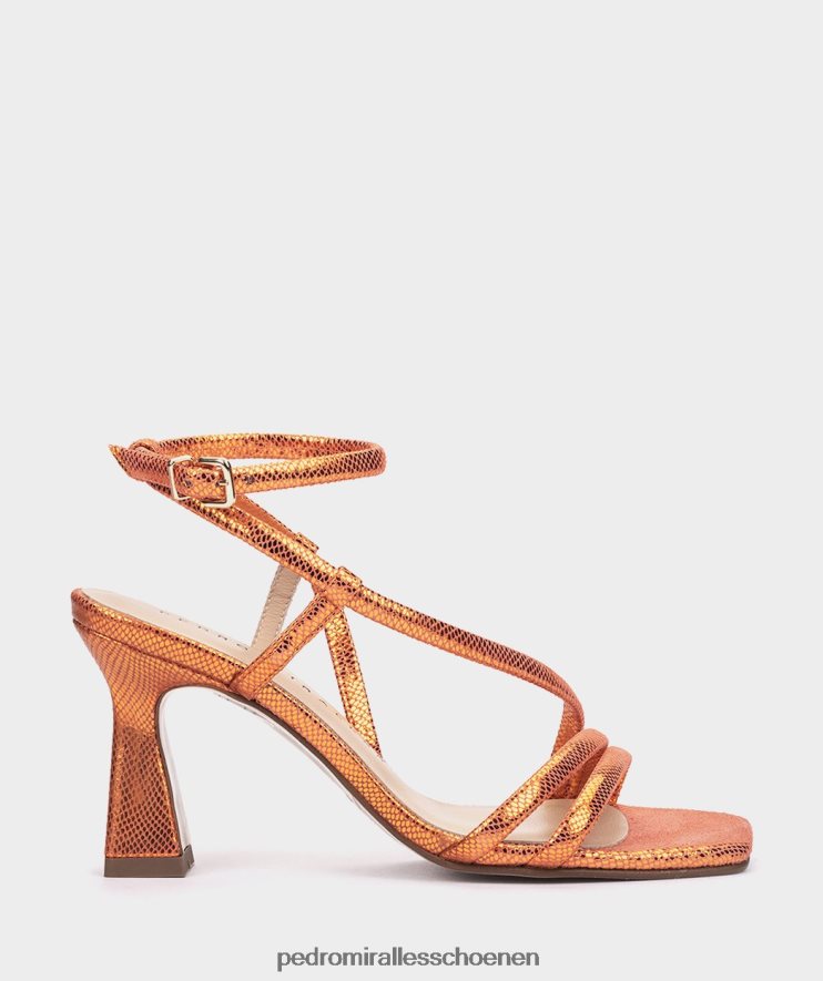 Sandalen met hak Pedro Miralles natalia serpiente metaal oranje BV6H8F12