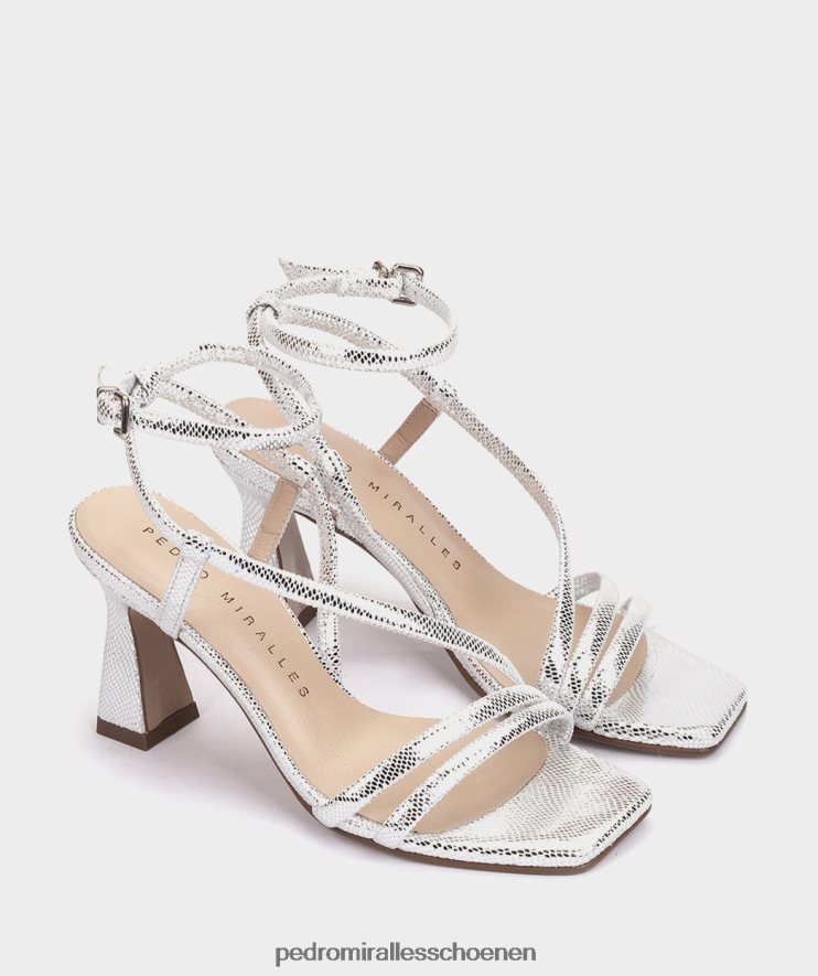 Sandalen met hak Pedro Miralles natalia serpiente metalen plaat BV6H8F11