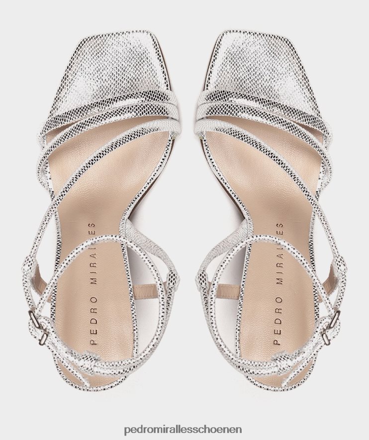 Sandalen met hak Pedro Miralles natalia serpiente metalen plaat BV6H8F11