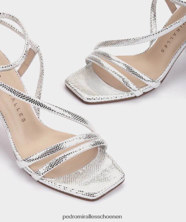 Sandalen met hak Pedro Miralles natalia serpiente metalen plaat BV6H8F11