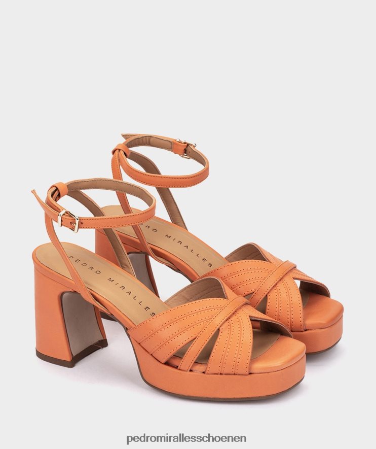 Sandalen met hak Pedro Miralles salamanca alfa oranje BV6H8F88