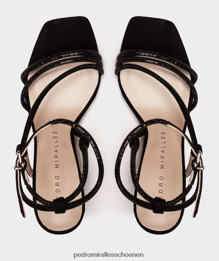 Sandalen met hak Pedro Miralles toulouse glitter neger BV6H8F13