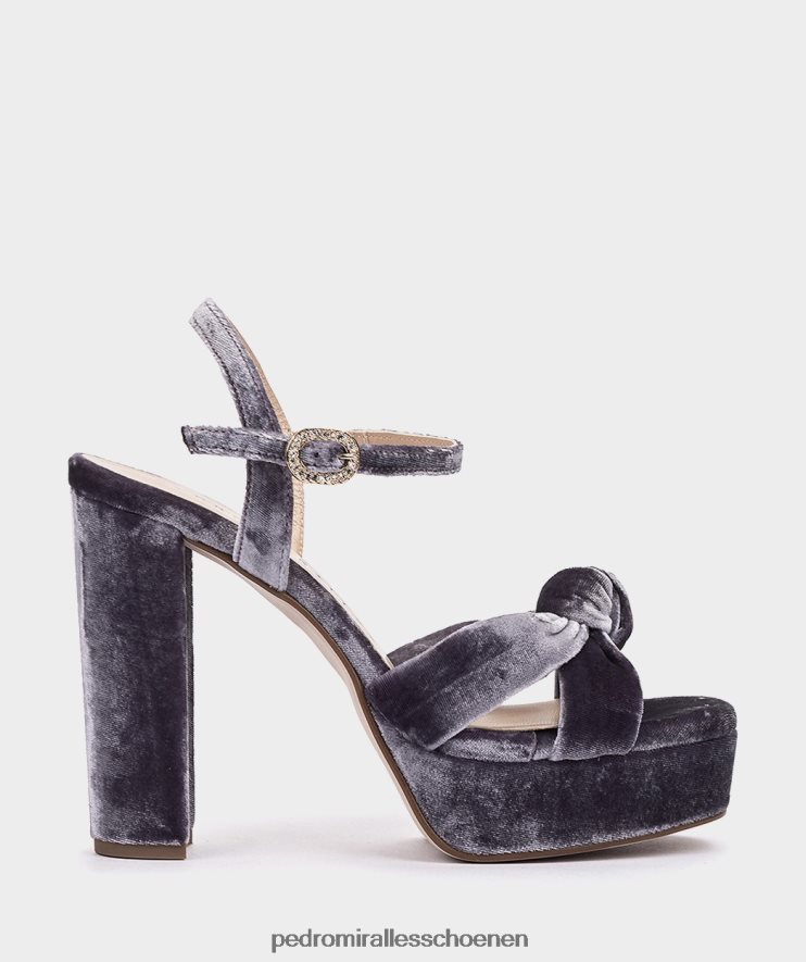 Sandalen met hak Pedro Miralles veelzijdig fluwelen malva BV6H8F55