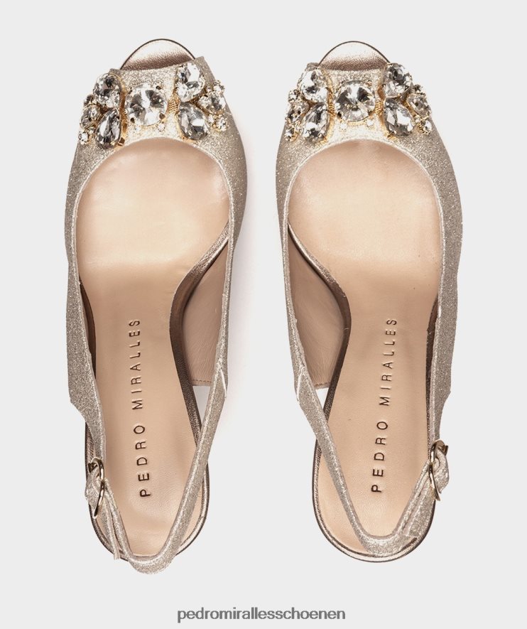 Sandalen met hak Pedro Miralles venecia heldere superchampagne BV6H8F86