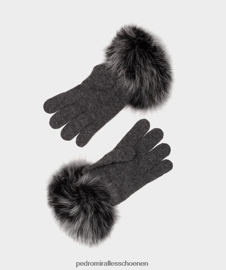 winterkledij Pedro Miralles guantes de cachemir gorro gris BV6H8F618