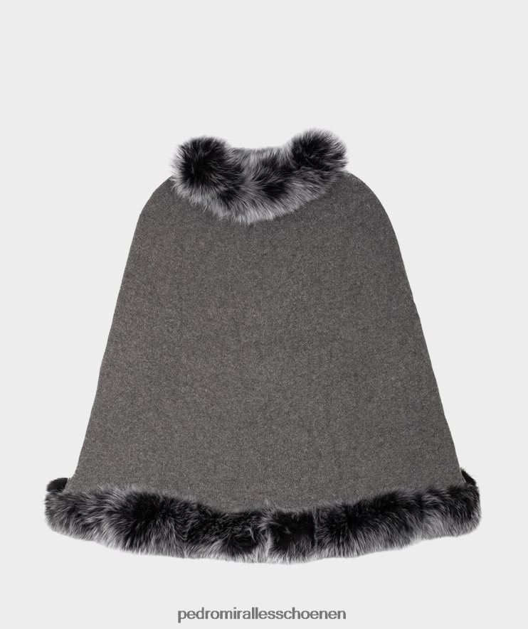 winterkledij Pedro Miralles poncho van cachemir grijze poncho BV6H8F615