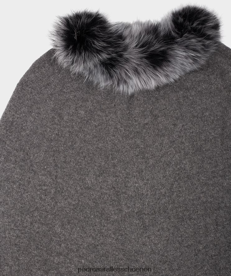 winterkledij Pedro Miralles poncho van cachemir grijze poncho BV6H8F615