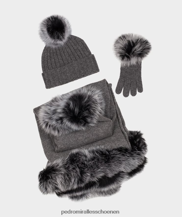 winterkledij Pedro Miralles poncho van cachemir grijze poncho BV6H8F615